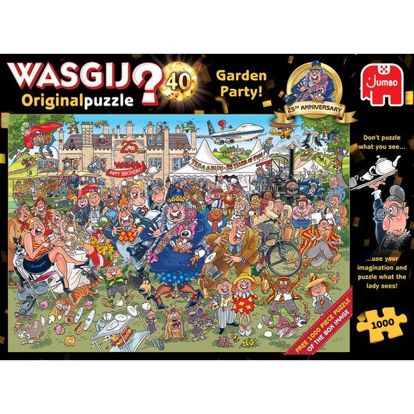 Jumbo 1000Piece Puzzle Wasgij Original 40 25Th Anniversary Garden Party!