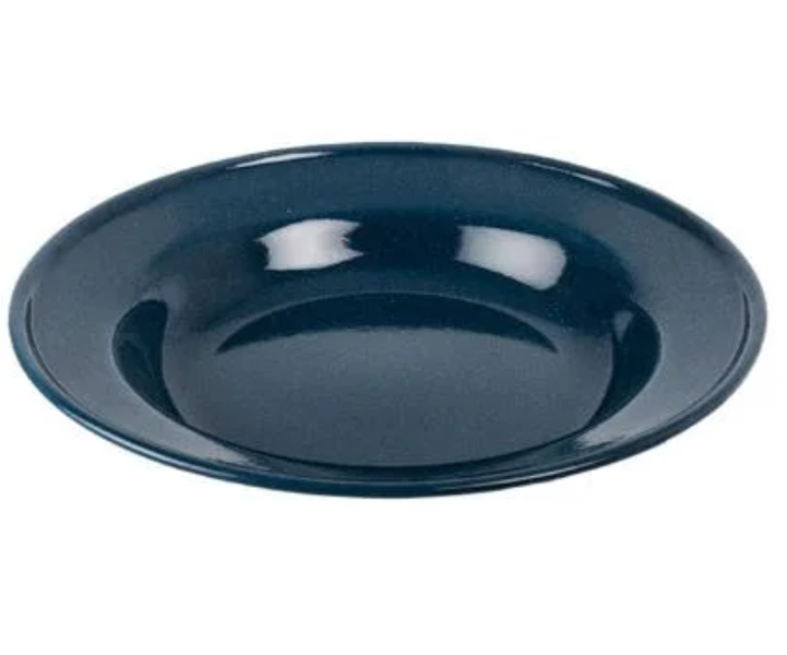20cm Chip-Resistant Enamel Dinner Plate - Lightweight &amp; Stylish