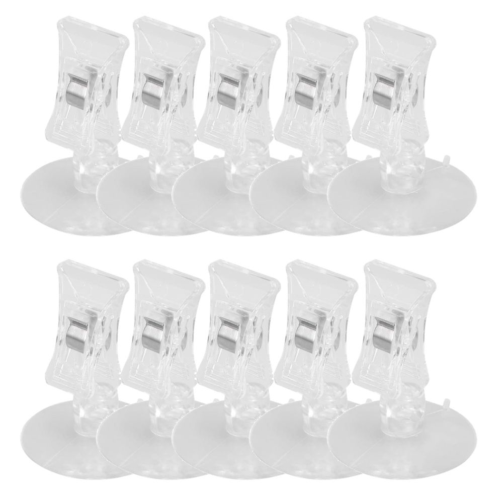 Home Multifunctional Wall Mounted PVC Suction Cup Clip Set of 10 (5cm ...