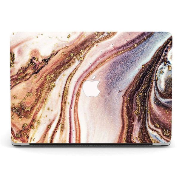 PinkBrown Marble Designer Case compatible with MacBook Air 15" M2/M3/M4