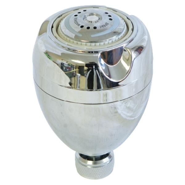 Waco - Shower Head &amp; Saturating Spray and Massage Spray Chrome Shower Head
