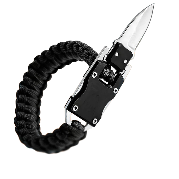Knife Bracelet, Survival Bracelet, Tactical Wrist Knife Black
