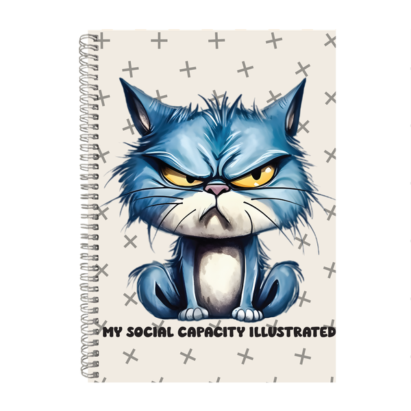 Social Capacity A4 Notebook Pad Motivational Graphic Birthday Present 016