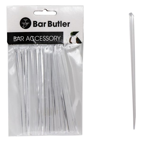 Bar Butler Prism Cocktail Stirrers Plastic 24Pcs, (115Mm Ht)