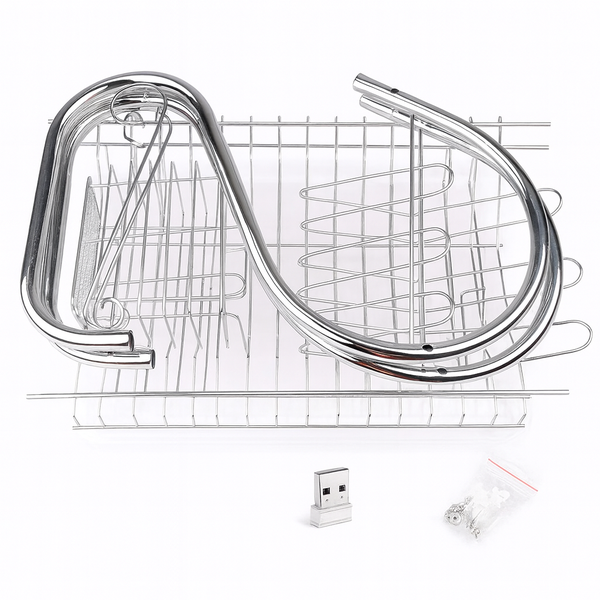 Dish Drying Rack - Durable, With Tray &amp; Utensil Organizer
