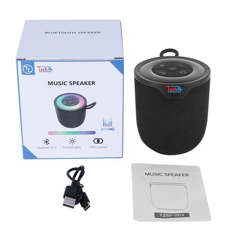 TechZA TZSP-002 Portable Bluetooth Speaker high audio quality