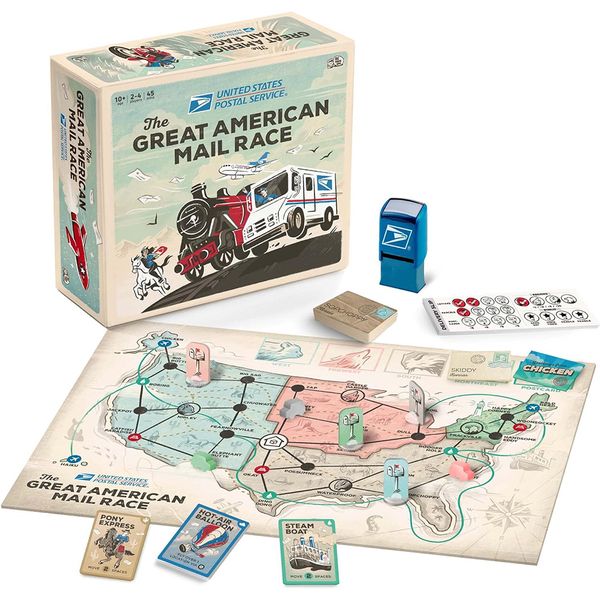 Big Potato Games: The Great American Mail Race Family Board Game
