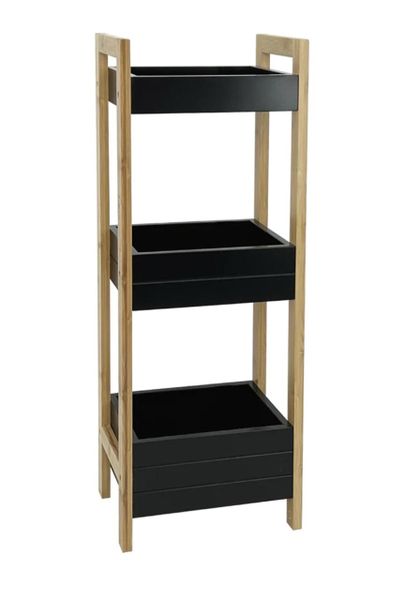 Bamboo Bathroom Shelf Rack Storage Organiser-3 Tier