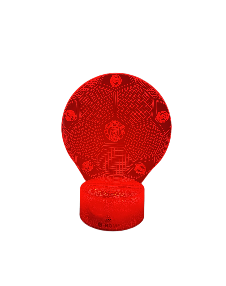 X-HOME Manchester United 3D Illusion Night Lamp Soccer Football Fans