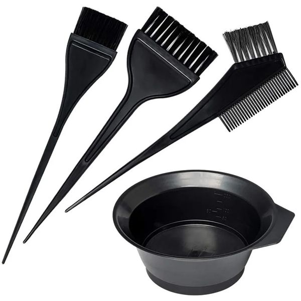 Professional Hair Dyeing Kit Hair Color Dye Bowl Stirring Brush for Hair