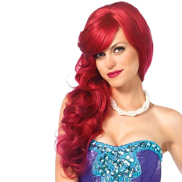 Red Cosplay Wig, Wavy Red Wig