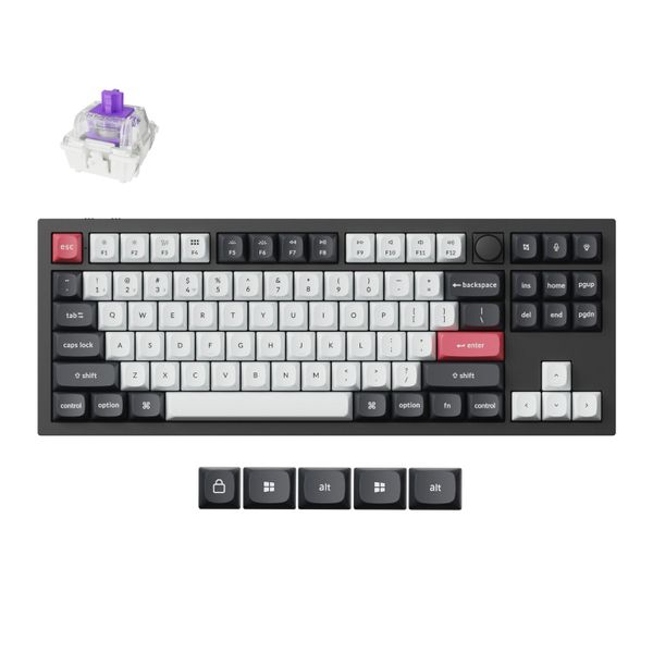 Keychron Q3 HE QMK 80% Wireless Custom Mechanical Keyboard - Nebula Switch