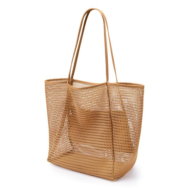 Beach Nylon Mesh Tote Bag: Foldable 23L - Beach, Picnic, Vacation
