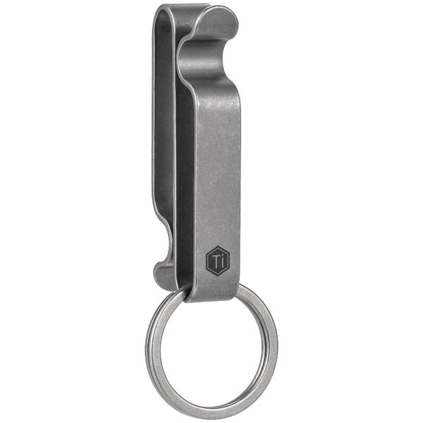 Titanium Alloy EDC Belt Keychain Clip (Sandblasted)