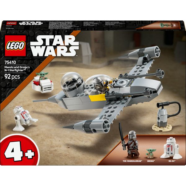 LEGO® Star Wars™ Mando and Grogu’s N-1 Starfighter™ Building Toy 75410