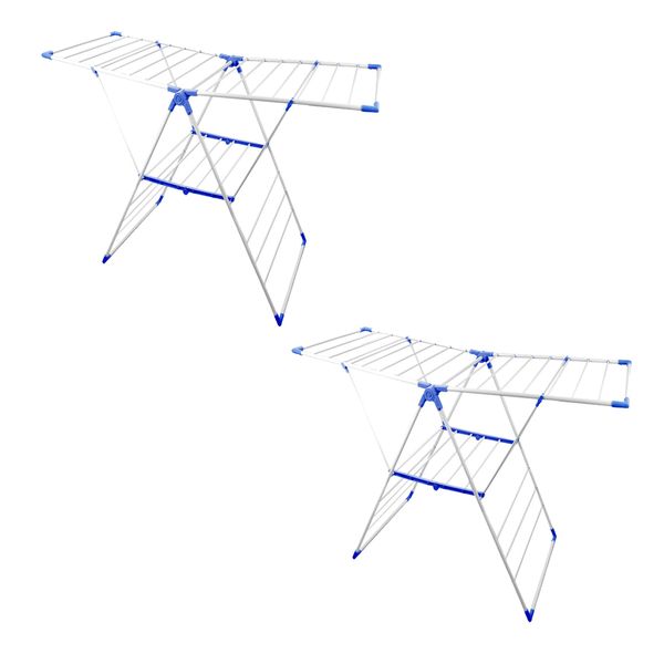 2x Foldable Laundry Drying Rack Clothes Stand Multi Hanging