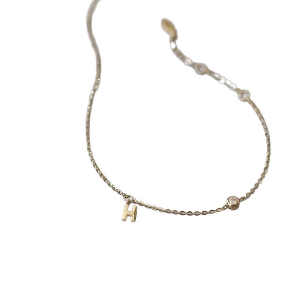 Simple Letter Artificial Glitter Diamonds Bracelet for Women