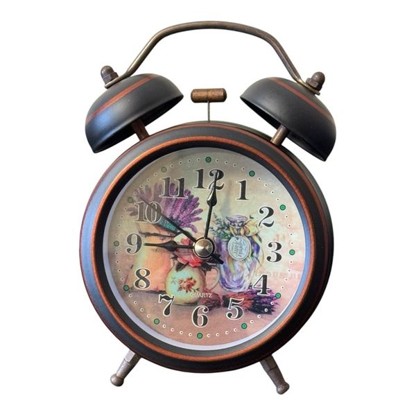 Dual Bell Alarm Clock with Night Light 4 Inch Big Dial