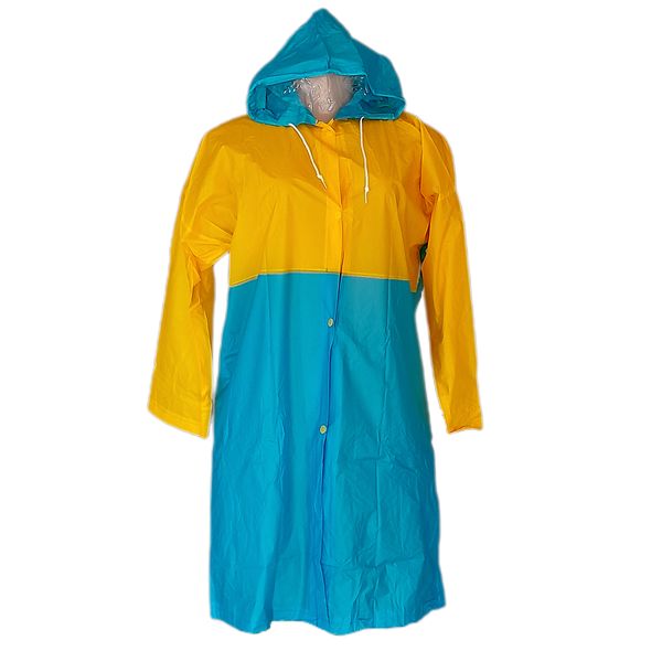 Kids Schoolbag Pocket &amp; Hooded Rain Coat