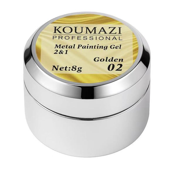 Koumazi Metal Painting Gel - Mirror Chrome Finish for Nails