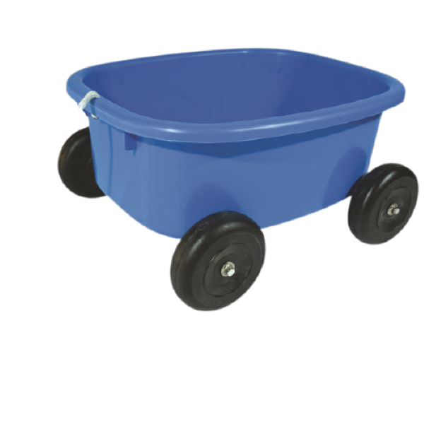 Kids Outdoor Plastic Pull Wagon Cart Blue