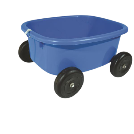 Kids Outdoor Plastic Pull Wagon Cart Blue