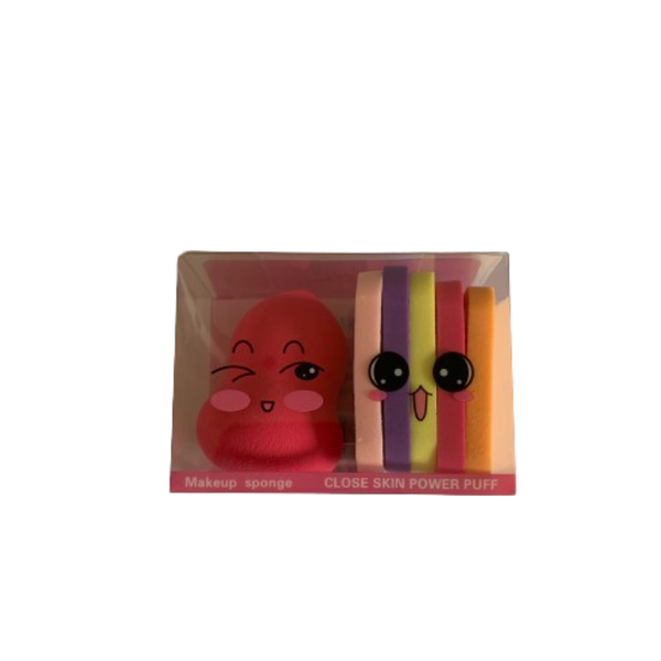Kiddies Pink Make Up Sponges- 6 Piece