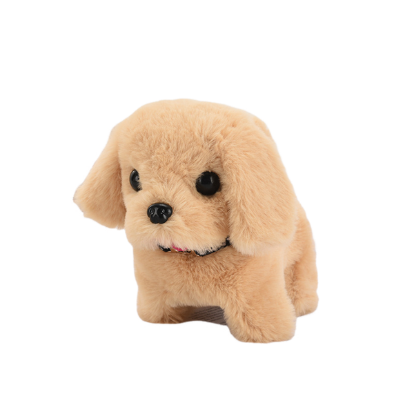 Interactive Plush Electric Toy Dog for Kids, Walks and Mimics Real Dogs