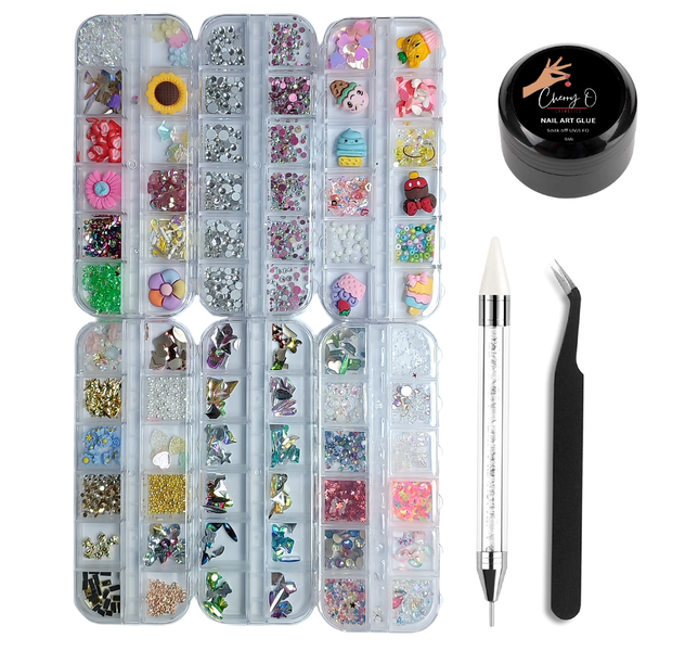 Rhinestone Nail 3D Art Starter Kit