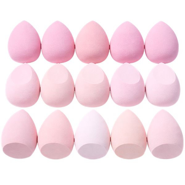 15 Piece Soft Beauty Sponge Makeup Set - Multi Soft Pink Tone Shades
