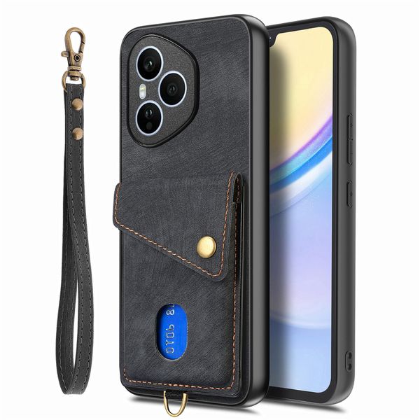 Wrist Strap With Card Holder Phone Case Compatible with Huawei Nova 13 Pro