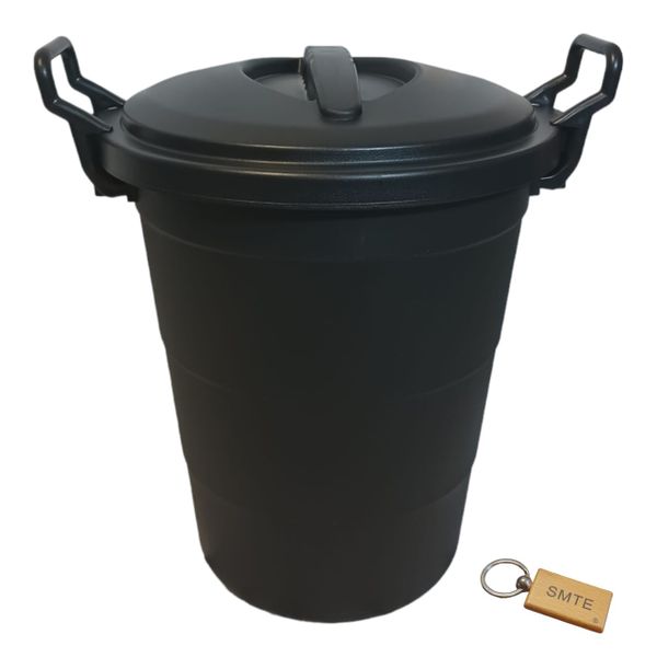 Premium 70-Liter Capacity Dust Bin: Streamline +SMTE Keyring