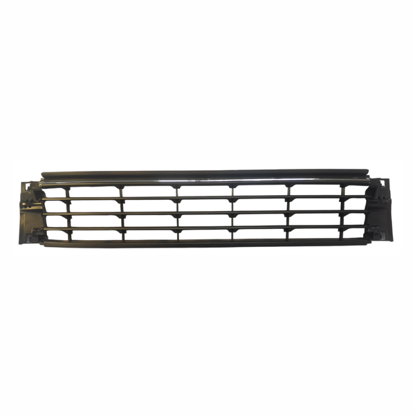 VW Polo MK7 Lower Middle Grill Matt Black &amp; Chrome