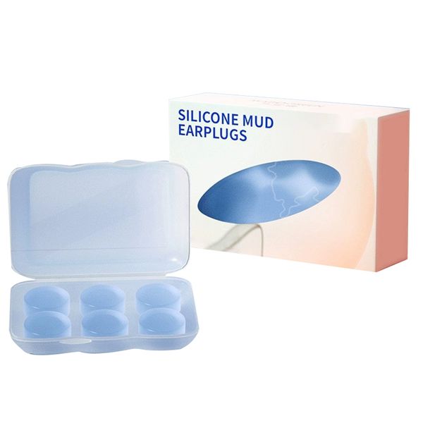 Ear Plugs for Sleeping, Waterproof Moldable Silicone EarPlugs,3 Pair