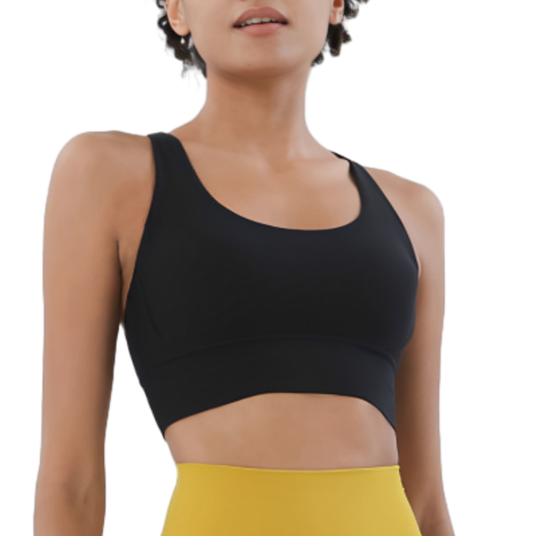 Women's Seamless Medium Impact Wireless Unpadded Workout Sports Bra