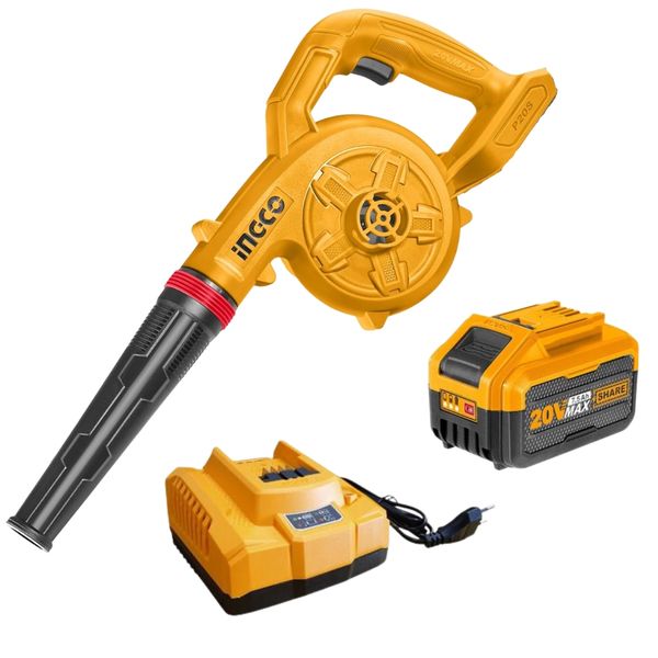 INGCO - Leaf Blower Cordless - 20V with 7.0Ah Battery and Charger
