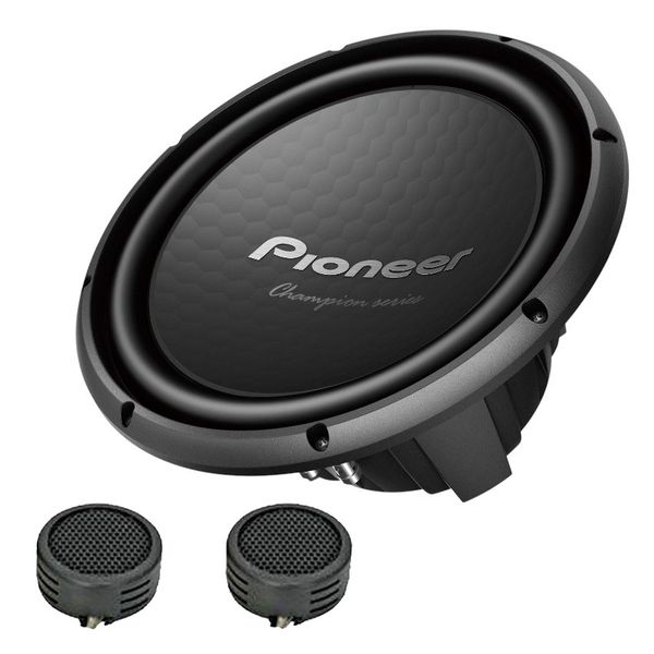 Pioneer TS-W32D4 12" Champion Series 1500w DVC Subwoofer &amp; Evo Tweeters