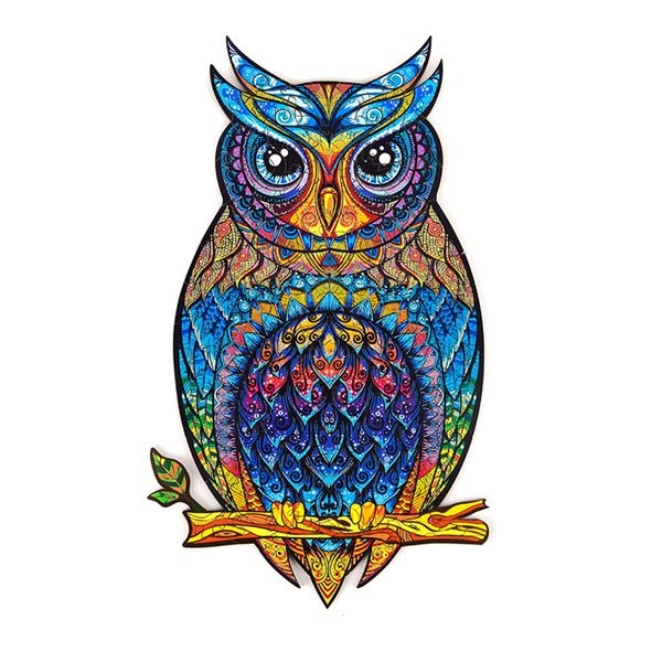 Puzzle Wooden Bright Owl