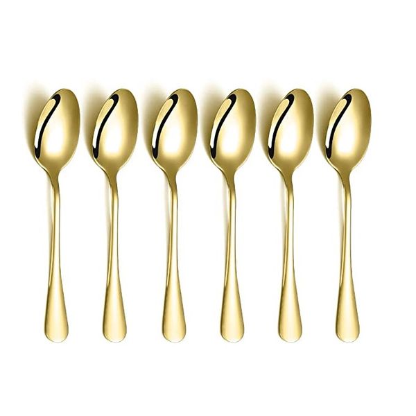 Gold Teaspoons - 24 Pieces 6.7 - Stainless Steel Tea Spoons