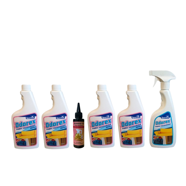 Sparkle - Odorex Deodorisers Family Pack of Five With Almond Oil