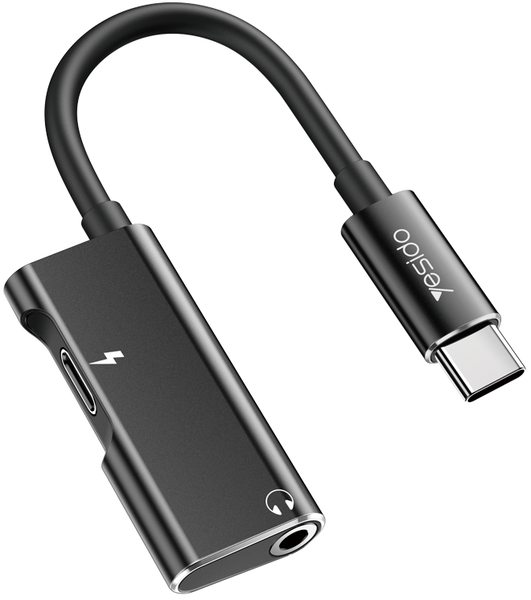 USB Type-C Fast Charger &amp; Music Aux Adapter - YAU22