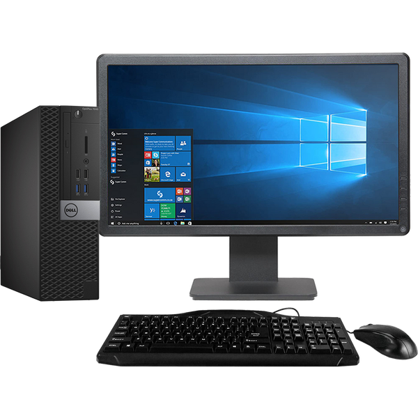 Dell OptiPlex GX7040 Intel i5 SFF Desktop PC with 19" Monitor (Refurbished)