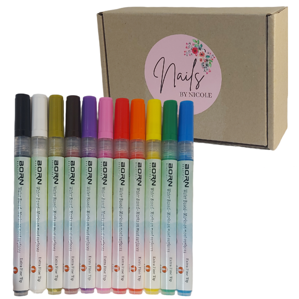 Nail Art Acrylic Paint Pens 12 Piece Shop Today. Get it Tomorrow!