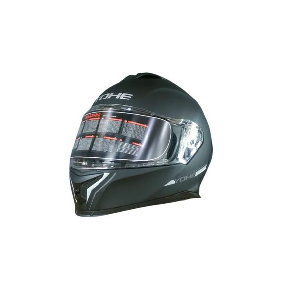 YOHE 986A Solid Black Helmet