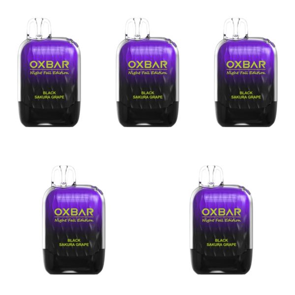 Oxbar G 9000 Puffs Nightfall Edition - Black Sakura Grape (Pack of 5)