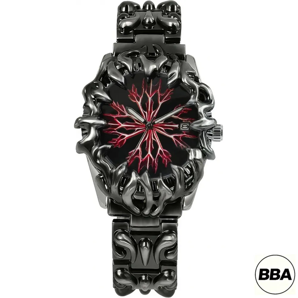 Retro Gothic Steampunk Men's Quartz Watch | Hip-Hop Alien Y2K Style
