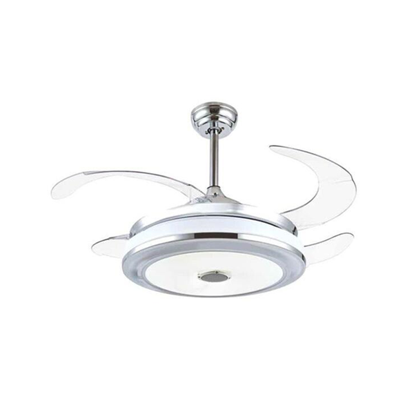 Remote Control Auto Folding Invisible Ceiling Fan with Speaker