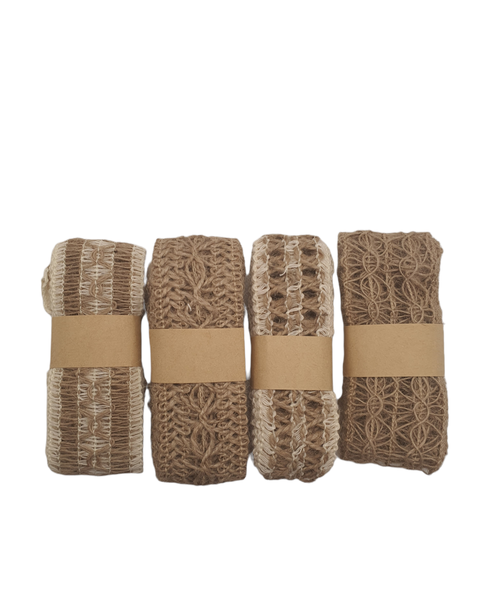 Burlap Ribbon 4 rolls