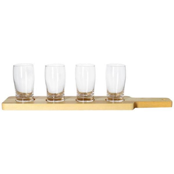 Danny Home Vodka Glasses &amp; Serving Paddle 5pcs 160ml