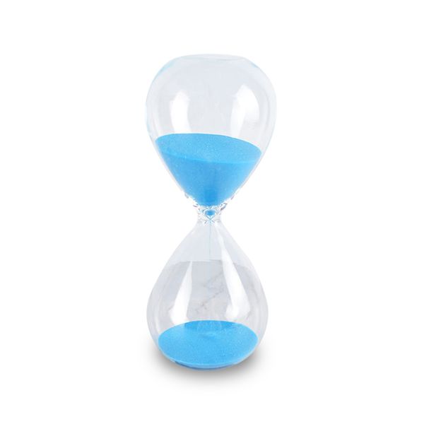 Simple Round Shape Glass Hourglass Timer Home Decoration &amp; Ornament 30mins
